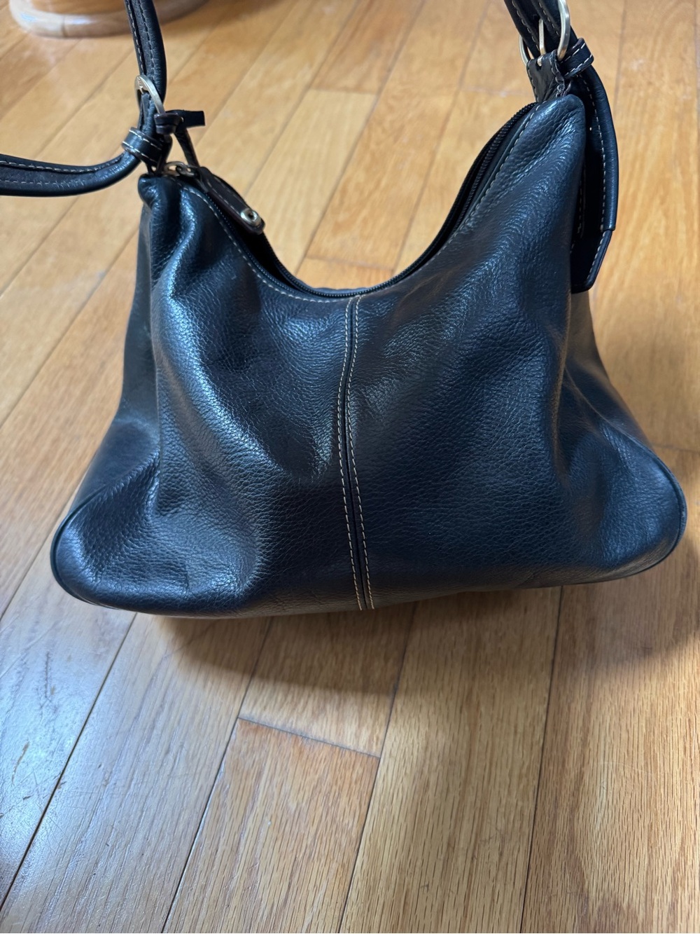 Etienne Agner Y2K 90s Stella Hobo Bag Black Leather Shoulder Purse Buckle Slouch - Picture 7 of 16